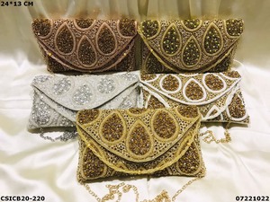 กระเป๋าคลัตช์สำหรับผู้หญิงงานราตรี,กระเป๋าคลัทช์สำหรับเจ้าสาวงานช่างทำมือสำหรับเจ้าสาว - Product Image 2