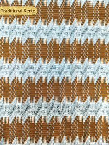 Tela de Algodón Jacquard Kente Tejida a Mano de 51 cm de Ancho, 270 GSM, Textil Étnico, Moda Cultural y Ropa Tradicional - Product Image 3