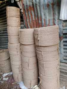 เชือกปอกระเจาบิด6มม. เชือกบรรจุภัณฑ์แบบพรีเมี่ยมเส้นใยธรรมชาติ3เส้นสำหรับงานฝีมือสายสวนบรรจุภัณฑ์และของตกแต่ง - Product Image 2