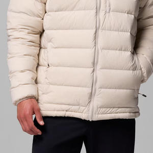 Veste matelassée à manches longues pour homme avec couleur unie et logo personnalisé, service OEM, prix de gros, avec capuche et poche, prix avantageux - Product Image 3