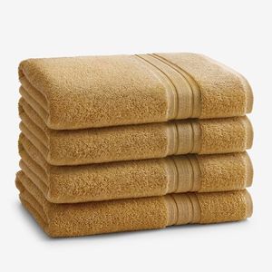 Ensembles de serviettes de bain 100% coton de couleur unie de qualité supérieure ensemble de serviettes de cheveux en gros absorbant l'eau douce séchage rapide - Product Image 2
