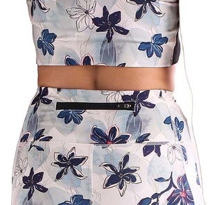 Women High Quality Two Piece Summer Yoga Set Custom Design Sublimation Embroidered Square <b>Short</b> Skinny Fit New Arrival 2027 - Product Image 6