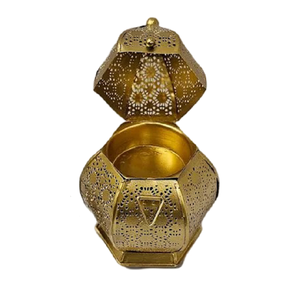 เครื่องพ่นน้ำมันหอมระเหยแผ่นโลหะพร้อมเชิงเทียน - Product Image 5