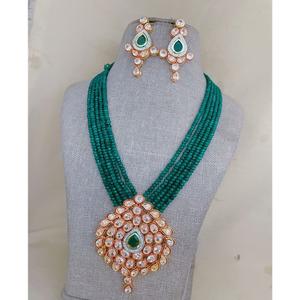 ชุดสร้อยคอยาวประดับมอสซาไนต์ชุบทองสุดหรูหรา พร้อมต่างหู สำหรับผู้หญิง เหมาะสำหรับงานหมั้น งานแต่งงาน หรือเป็นของขวัญ - Product Image 1