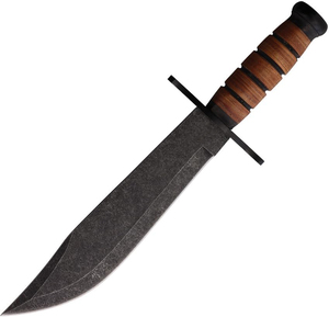 Couteaux bowie manche en bois couteaux bowie chasse premium avec étui en cuir - Product Image 1