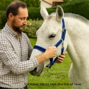 สายจูงม้าคุณภาพสูง |   อุปกรณ์ขี่ม้าที่จำเป็น |   ไนลอนและพีพีพร้อมหนัง |   มีหลายสีให้เลือก - Product Image 3