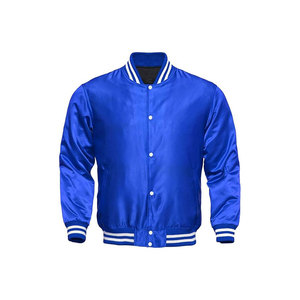 Chaqueta Varsity de Satén Personalizada para Hombre, 100% Poliéster, Chaqueta de Béisbol Letterman, Bordado Personalizado con Logotipo de Equipo o Club - Product Image 4