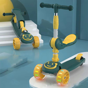 Patinete Plegable Tres en Uno para Niños de 1 a 8 Años, para Niños y Niñas, Incluye <span class=keywords><strong>Triciclo</strong></span> para Bebés y Patineta con Tres Ruedas - Product Image 6