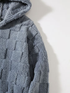 2025 Sudadera con capucha de lana de alta calidad para hombres con logotipo de marca personalizado bordado Diseño de chaqueta OEM para exteriores con impresión en relieve - Product Image 5