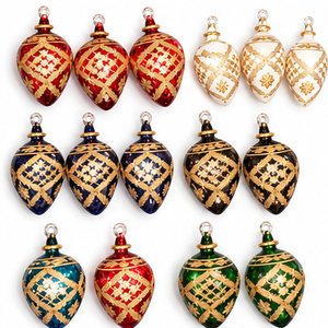 Adornos Navideños Gigantes Egipcios Coleccionables y Únicos, Bolas de Cristal Hechas a Mano con Grabado en Oro de 24K, Personalizables, de Lujo para Árbol - Product Image 5