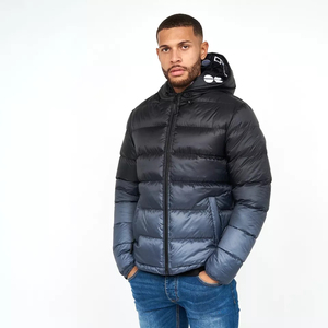 Wholesale Custom Thick Puffer <b>Jackets</b> for Men Durable <b>Warm</b> Stylish Canvas Outerwear Stand Collar Winter Front <b>Waterproof</b> - Product Image 1