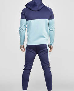 Vente en gros de survêtements de gym vierges pour hommes ensemble de survêtements en coton noir pour hommes combinaisons de jogging en coton respirant pour hommes - Product Image 4