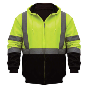 Chaquetas de Seguridad Reflectantes de Alta Visibilidad para Hombre, Resistentes al Viento y al Agua, con Forro Polar, Chaquetas de Seguridad Laboral - Product Image 2