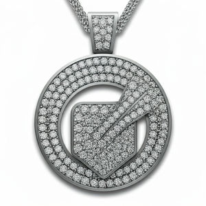 Star Dust High Luxury S925 Sterling Silver Logo Colgante Lab Grown Diamond Chapado en oro Joyería para colgantes de moda Charms - Product Image 2