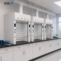 Hotte de laboratoire en polypropylène résistant aux produits chimiques SCEELAB, armoire de ventilation de laboratoire haute performance avec rangement