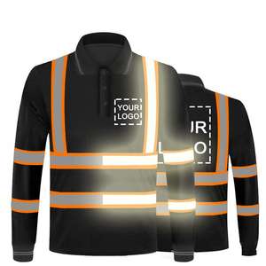 La camisa reflectante de seguridad de la ropa de trabajo de invierno de alta visibilidad se puede personalizar la camisa de manga larga de seguridad con logotipo personalizado - Product Image 4