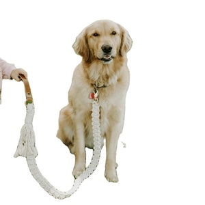 Cotton Natural Handmade Macrame <b>Dog</b> <b>Leash</b> for Birthday Gift for Your <b>Dog</b> Special Walking <b>Leash</b> for Your <b>Dog</b> - Product Image 1