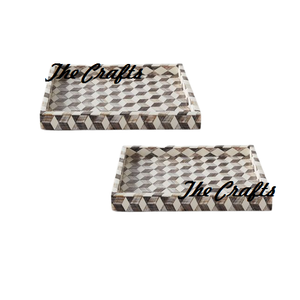 Wooden Beige Color <b>Chocolate</b> Food Serving Tray With Mop Work For Home Hotel And Restaurant Tableware Serving Tray - Product Image 6