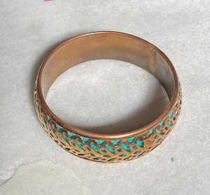 Brazalete de latón crudo de 69mm, brazalete de incrustaciones, brazalete de canal en blanco, pulsera ancha hecha a mano, latón crudo - Product Image 2