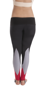 Legging de Yoga de algodón orgánico para adultos, equipo de ejercicio femenino de tres patas con banda de cintura ancha y correa para el pie, patrón sólido - Product Image 6