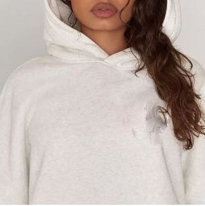 OEM ODM Sweats à capuche surdimensionnés vierges écologiques 360 g/m² en polaire Impression bouffante personnalisée du logo avant Pull unisexe grande taille pour femmes - Product Image 4