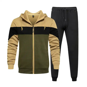 New Arrival Tracksuits For Men High Quality Two Piece Sweatsuits Drawstring <b>Athletic</b> Sportswear Trendy Men Hoodie Sets - Product Image 3