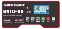 Chargeur de batterie de voiture intelligent rapide BNTD-60 12V/24V avec surveillance de la tension, carte SD, USB, type plomb-acide, batteries au lithium, fonction de boost