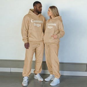 Ensemble survêtement personnalisé pour homme, pantalon de survêtement ample et sweat-shirt à capuche, sweat-shirt à capuche surdimensionné lourd personnalisé pour homme, survêtement - Product Image 4