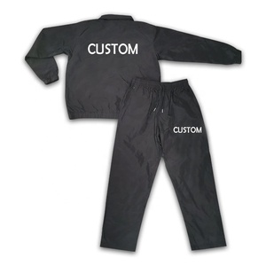 Conjunto deportivo personalizado de verano, sudadera para correr al por mayor, chándal impermeable con diseño de logotipo estampado, chándal de invierno a prueba de viento, tejido informal - Product Image 3