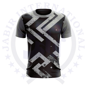 Camisetas de cuello redondo de gran tamaño con estampado en relieve de algodón 100% de alta calidad para hombre, patrón de estilo informal de verano, gran oferta, opciones de bricolaje - Product Image 1