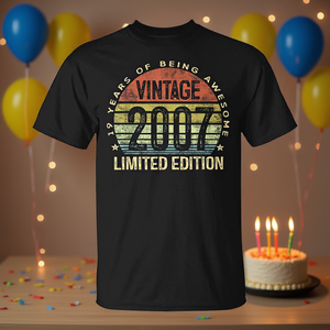 เสื้อยืดวันเกิดวินเทจ รุ่นลิมิเต็ดอิดิชั่น ปี 2007 สำหรับการเฉลิมฉลองวันเกิดครบรอบ 19 ปี - Product Image 3