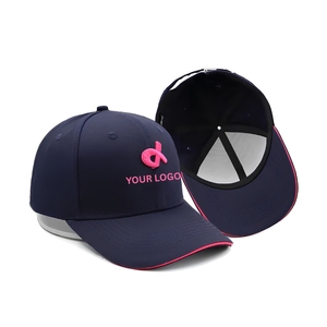 Lightweight Performance Golf Hat 6-Panel Breathable Baseball Cap With Custom 3D Embroidery Logo Inner Tape Metal <b>Clip</b> Closure - Product Image 3