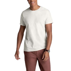 Camiseta Personalizada para Hombre, de Algodón/Poliéster, Antiarrugas y Transpirable, Manga Corta, Estilo Hip Hop, Color Blanco - Product Image 1