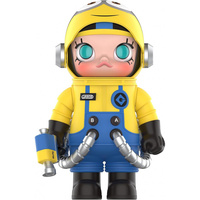 POP MART MEGA SPACE MOLLY 400% Minion-s Collection Figurine avec PVC ABS Papier pour la décoration de la maison et cadeau
