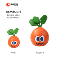 Op maat gemaakte Kawaii groente hars figuurtjes OEM cartoon speelgoed 3D modellering huisdecoratie educatief cadeau