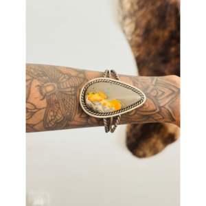 Wydell Billie BB Agate & Sterling Silver Fashion Cuff Bracelet - Product Image 1