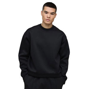 100% algodón hecho sudadera logotipo personalizado talla grande hombres sudadera campeón hombres clásico equipo sudadera en color negro - Product Image 2