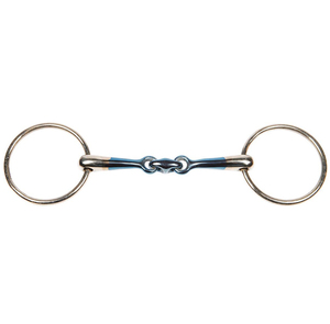 Anneau lâche pour cheval Mèche à double articulation Embouchure lisse polie Mèches d'équitation Instruments vétérinaires - Product Image 2