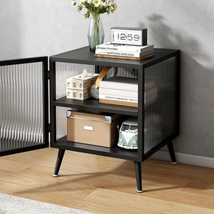 Meuble de rangement moderne pour la maison, bibliothèque, table d'appoint pour chambre et salon, design élégant, construction en bois durable - Product Image 1