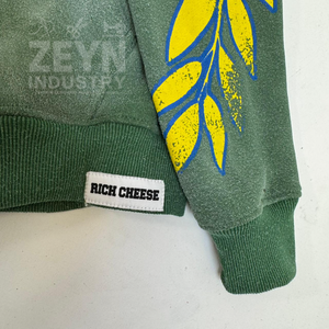 Best Custom Logo Embroidered Worsted Cotton Acid Wash Breathable Screen Printed <b>Hoodies</b> Streetwear OEM Service - Product Image 4