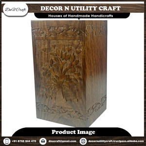 Custom Engraved Indian Rosewood Cremation <b>Urn</b> Honoring a Life with Unique Elegance home decor and home decoration - Product Image 2