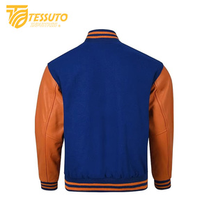 Chaqueta universitaria de estilo universitario de talla grande Vintage de fabricante al por mayor para hombre, ropa de calle informal, abrigo de invierno con letras - Product Image 3