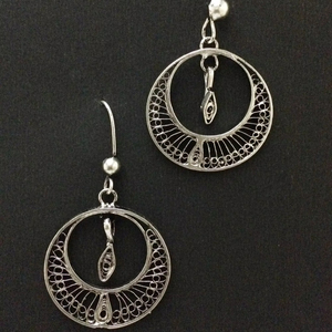 ต่างหูแชนด์บาลีออกซิไดซ์เกรดสูงแวววาวเครื่องประดับแฟชั่นจากผู้ผลิตอินเดีย - Product Image 1