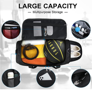 Bolsa de lona para gimnasio, bolsa de gimnasio personalizada de alta calidad, servicio OEM y ODM, bolsa de kit deportivo de nailon y poliéster, fabricantes de Pakistán - Product Image 6