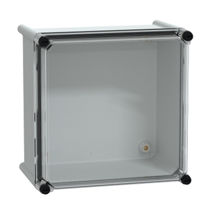 Contenitore Elettronico e per Strumenti SCHNEIDER ELECTRIC NSYPLS2727G, Scatola in Poliestere con Retro Trasparente in PC, IP66, 27x27x18cm - Product Image 1
