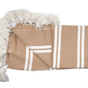 Couverture marocaine faite à la main, authentique artisanat berbère, couverture douce tissée à motifs tribaux, décoration d'intérieur, cadeau - Product Image 1