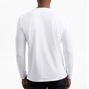 Logo personnalisé hommes poids lourd 240gsm T-Shirts 100% coton goutte épaule ras du cou conception surdimensionnée style formel - Product Image 3