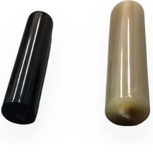 ม้วนเขาควายแท้สีดำและสีขาวสำหรับทำ100% ลายนางฟ้าแสตมป์มีดที่จับโดยตรงจากอินเดีย - Product Image 2