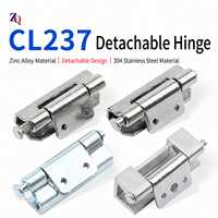 CL237 Stainless Steel Cabinet Hinge Detachable Barrel Hinge 2.5mm with Retaining Ring for Cabinet Door Metal Box Hardware