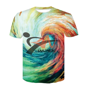 T-shirt pour homme personnalisé de haute qualité, sublimé, été, écologique, respirant, coupe classique, décontracté - Product Image 3